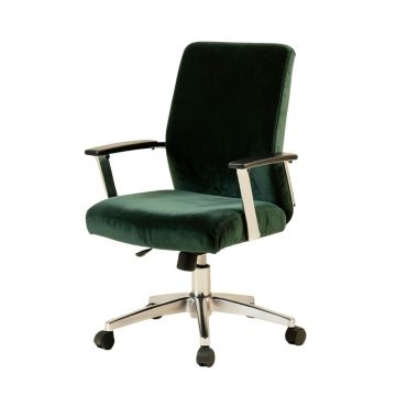 Home Office Chair , Modern Velvet Desk Chair,360° Swivel Computer Chair