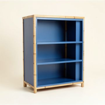 Stone Arc Freestanding Bookcase - Blue (synthetic illustration; no displayed measurements)