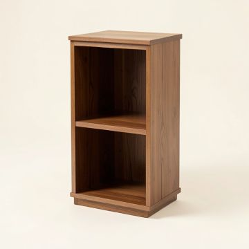 General Delivery Frost X-Frame Corner Bookcase (synthetic illustration; no displayed measurements)