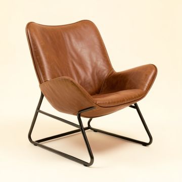 Ludgera 31.5 '' Wide Cowhide Butterfly Chair (synthetic illustration; no displayed measurements)
