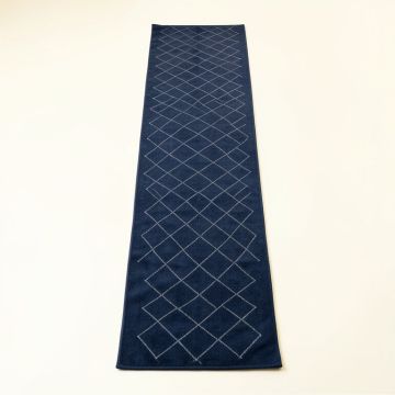 Bay Bend Narrow Runner Rug - Navy (synthetic illustration; no displayed measurements)