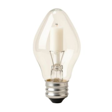40 Watt , B8 Incandescent Dimmable Candle Light Bulb , Warm White ( 2700K ) E12/Candelabra Base