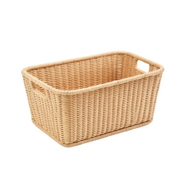Aspen Bluff Empty Storage Basket - Beige