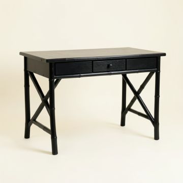 Laurel Bend Writing Desk - Black (synthetic illustration; no displayed measurements)