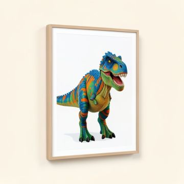 Brush Dinosaur Graphic Art (synthetic illustration; no displayed measurements)