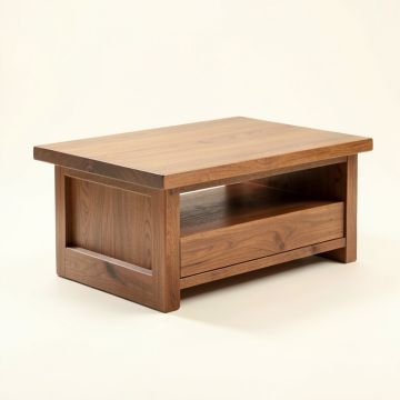 Dominee Solid Wood Coffee Table With Storage (synthetic illustration; no displayed measurements)