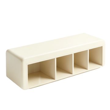 Bay Dell Shoe Storage Bench - Ivory