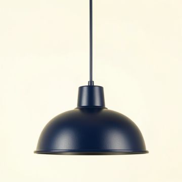 Brook Branch Pendant Light Suspended From One Plain Cable - Navy (synthetic illustration; no displayed measurements)