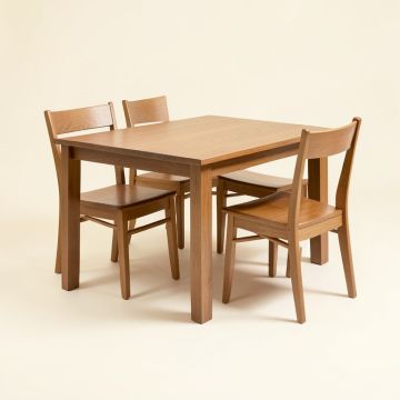 Alyworth Butterfly Leaf Solid Wood Dining Set (synthetic illustration; no displayed measurements)