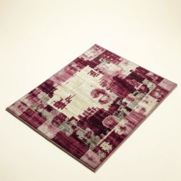 Crisfield Abstract Plum Area Rug (synthetic illustration; no displayed measurements)