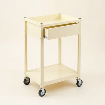 Aspen Bridge Empty Rolling Workshop Cart - Cream (synthetic illustration; no displayed measurements)