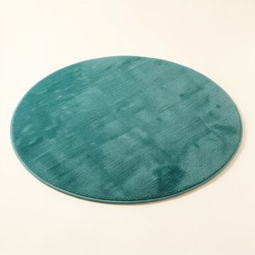 Round Emzley Teal Indoor / Outdoor Area Rug (synthetic illustration; no displayed measurements)