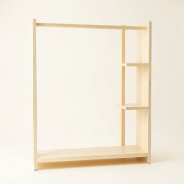 Cedar Crest Empty Garment Rack - Ivory (synthetic illustration; no displayed measurements)