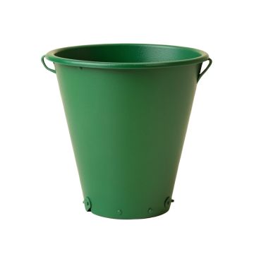 Field Branch Empty Railing Planter With Integral Brackets - Green