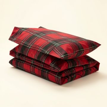 Lumberjack 200 Thread Count Plaid 100 % Cotton Pillowcase (synthetic illustration; no displayed measurements)
