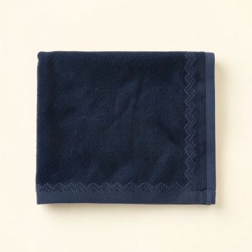 Harbor Falls Bath Towel - Navy (synthetic illustration; no displayed measurements)