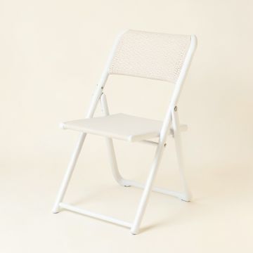 Olive Bluff Folding Outdoor Chair - White (synthetic illustration; no displayed measurements)