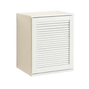 Holly Branch Wall-Mounted Laundry Cabinet - White