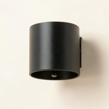 Elm Brook Wall Sconce Mounted On A Plain Wall - Black (synthetic illustration; no displayed measurements)
