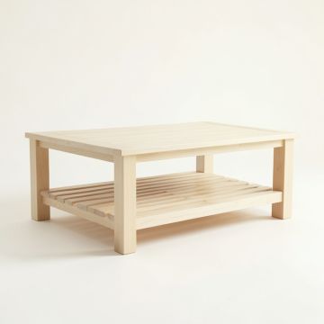 Dawn Edge Coffee Table - Ivory (synthetic illustration; no displayed measurements)