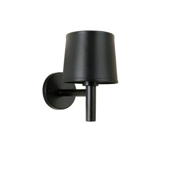Pine Crest Wall Sconce Mounted On A Plain Wall - Black