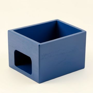 Dune Field Empty Furniture-Style Litter Enclosure - Blue (synthetic illustration; no displayed measurements)
