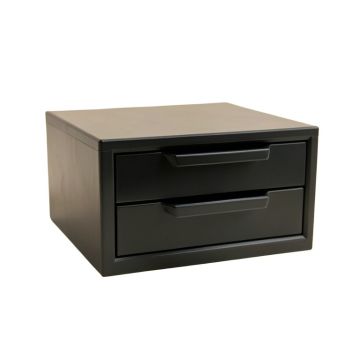 Aspen Bluff Small-Parts Storage Drawer Cabinet - Black