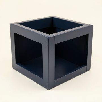 Linden Dell Empty Furniture-Style Pet Crate - Navy (synthetic illustration; no displayed measurements)