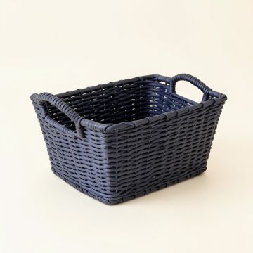 Cedar Branch Empty Storage Basket - Navy (synthetic illustration; no displayed measurements)