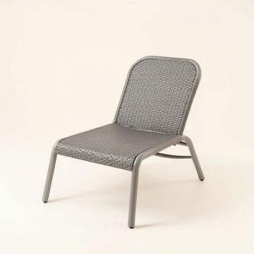 Elm Brook Outdoor Lounge Chair - Gray (synthetic illustration; no displayed measurements)