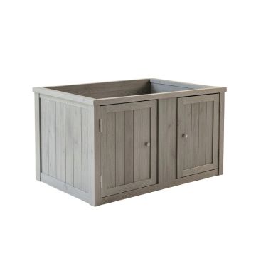 Meadow Bluff Empty Furniture-Style Litter Enclosure - Gray