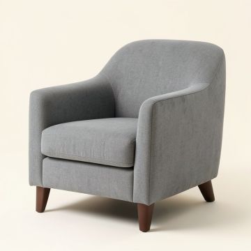 Dimcho Upholstered Parsons Chair In Gray (synthetic illustration; no displayed measurements)