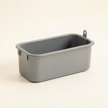 Glen Crest Empty Railing Planter With Integral Brackets - Gray (synthetic illustration; no displayed measurements)