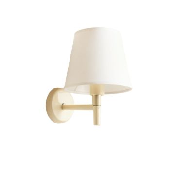 Hazel Canyon Wall Sconce Mounted On A Plain Wall - Ivory
