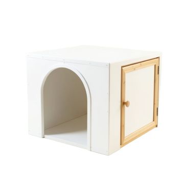 Laurel Bridge Empty Furniture-Style Litter Enclosure - White