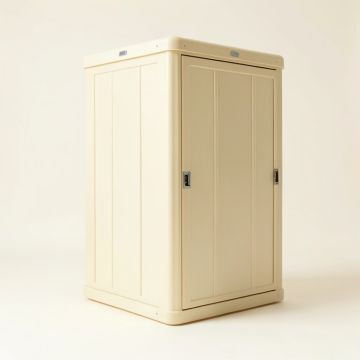 Outdoor Vanilla 2 Ft 8-1/4 '' . W X 2 Ft 1-1/2 '' . D Plastic Vertical Tool Shed (synthetic illustration; no displayed measurements)
