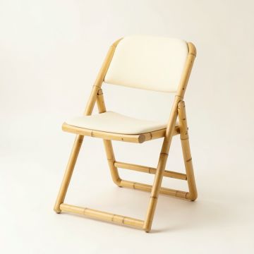 Harbor Brook Folding Outdoor Chair - Cream (synthetic illustration; no displayed measurements)