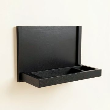 Sage Bridge Empty Wall-Mounted Tool Organizer Panel - Black (synthetic illustration; no displayed measurements)