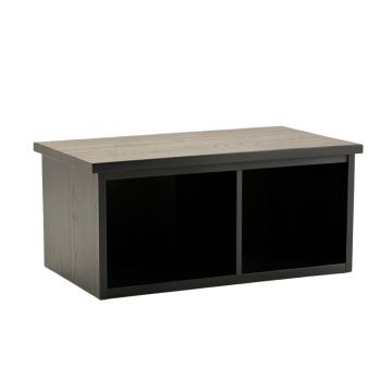 Rowan Arc Shoe Storage Bench - Black