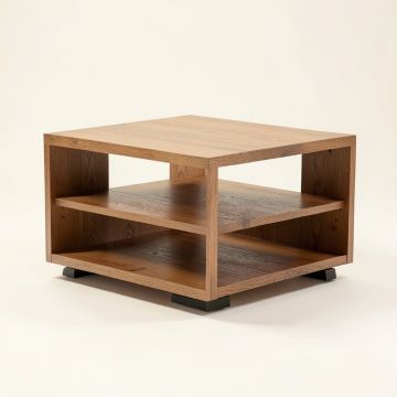 Luther Floor Shelf Coffee Table With Storage (synthetic illustration; no displayed measurements)