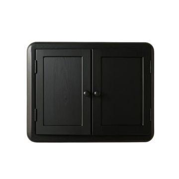 Slate Branch Wall-Mounted Entry Cabinet - Black