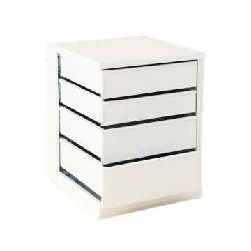 Slate Canyon Small-Parts Storage Drawer Cabinet - White