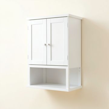 Fern Dale Wall-Mounted Laundry Cabinet - White (synthetic illustration; no displayed measurements)