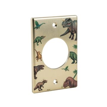 Triceratops Dinosaur 1-Gang Toggle Light Switch Wall Plate