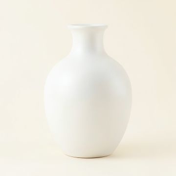 Linden Crest Empty Decorative Vase - White (synthetic illustration; no displayed measurements)