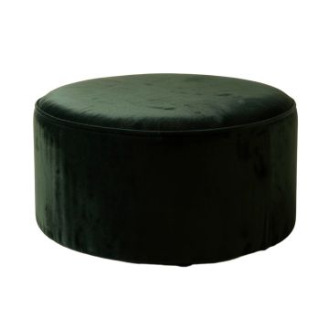 Agnes 24 '' Velvet Round Solid Cocktail Ottoman