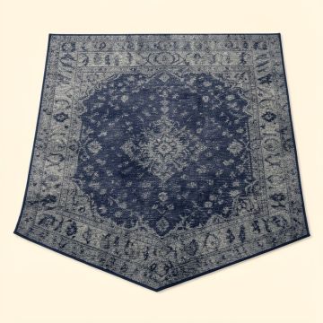 Rizzi Power Loom Navy/Gray Rug (synthetic illustration; no displayed measurements)