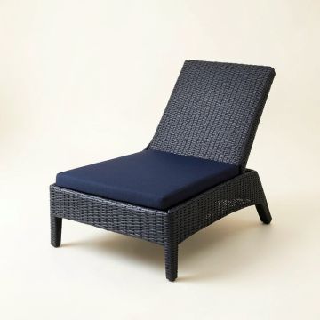 Bay Crossing Outdoor Lounge Chair - Navy (synthetic illustration; no displayed measurements)