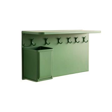 Glen Dale Wall-Mounted Entryway Organizer Shelf - Green