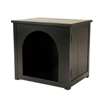 Aspen Edge Empty Furniture-Style Litter Enclosure - Black